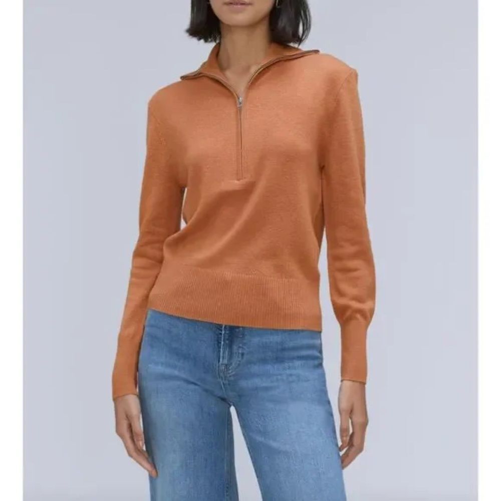 Everlane Luxe Merino Half-Zip Sweater
